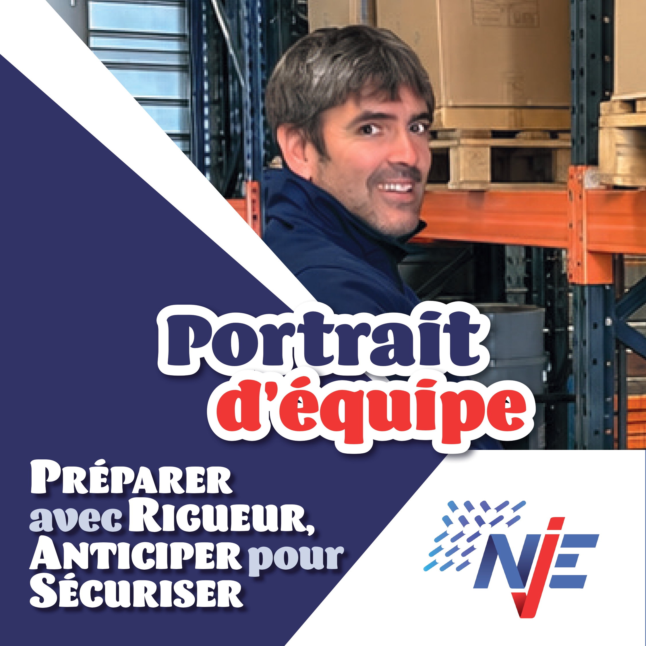 Thomas Oullion, responsable du parc matériel et de véhicules chez NJE, au dépôt — Portrait d'équipe